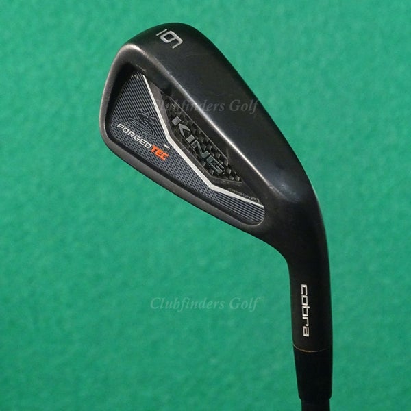 Cobra King Forged Tec Black Single 6 Iron AMT Tour White S300 Onyx Steel Stiff
