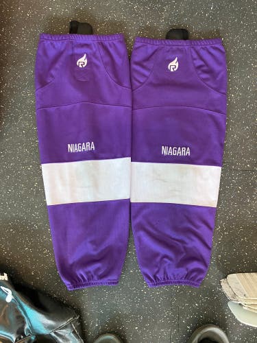 Niagara University Purple Game Socks