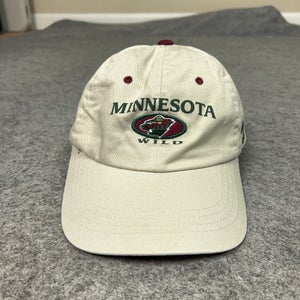 Minnesota Wild Hat Cap Strap Back NHL Hockey Beige Green Red Mens Zephyr