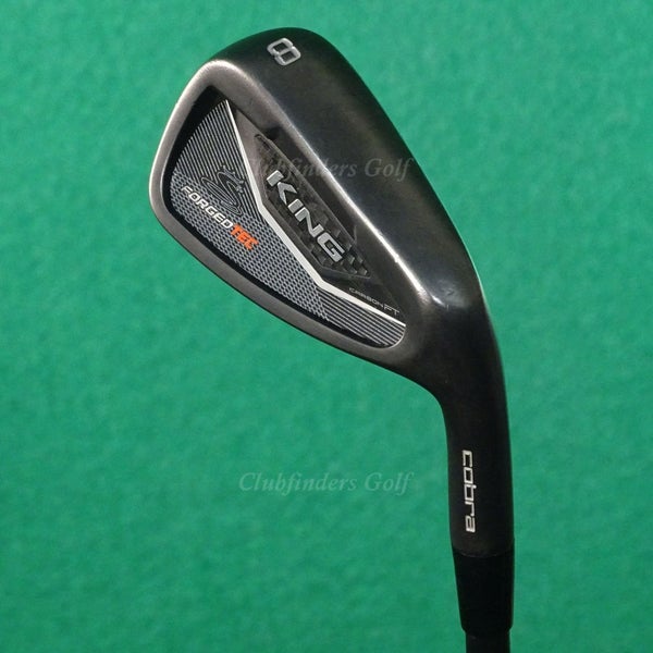 Cobra King Forged Tec Black Single 8 Iron AMT Tour White S300 Onyx Steel Stiff