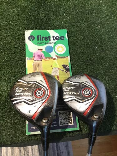 Callaway 2015 Great Big Bertha Woods Set 3W & 5W Seniors 50g Kuro Kage Graphite