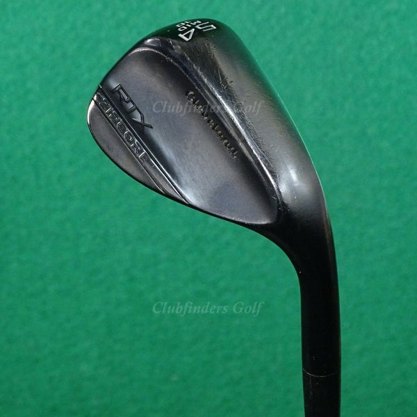 Cleveland RTX Zipcore Black Satin 54-10 54 Sand Wedge SteelFiber i110cw Stiff