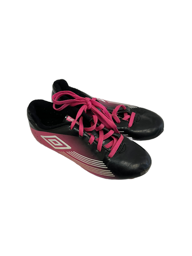 Used Umbro Soccer Cleats Black And Pink Youth 13.0 11692-S000138347