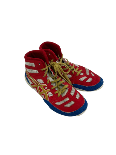 Used Asics Wrestling Shoes Red Junior 01 11692-S000138363