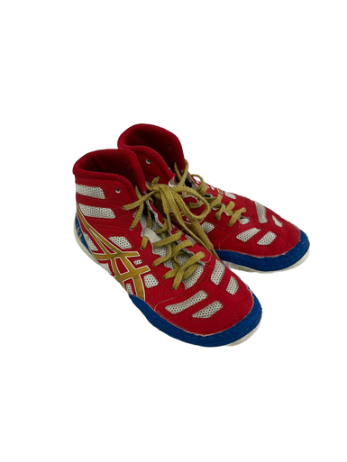 Used Asics Wrestling Shoes Red Junior 01 11692-S000138363