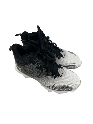 Used Under Armour SPOTLIGHT FRANCHISE Jr FB Cleats White And Black Junior 01 11692-S000138450