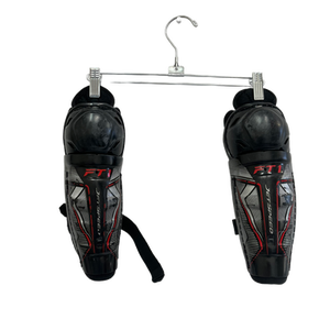 Used CCM JETSPEED FT1 Youth Shin Guards Black 9" 11692-S000138463