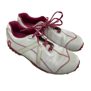 Used Foot Joy M PROJECT LEATHER Womens Golf Shoes White Senior 8.5 11692-S000138508