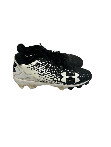 Used Under Armour LEADOFF BB/SB Cleats Black And White Junior 04 11692-S000138528
