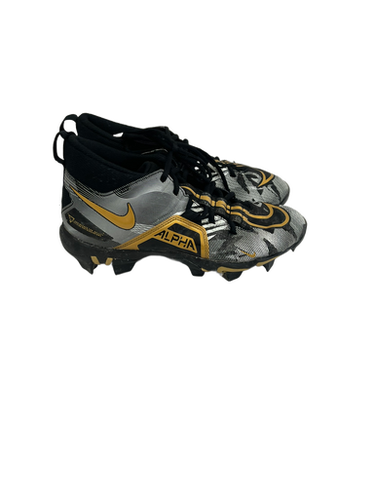 Used Nike ALPHA MENACE Jr FB Cleats Black Junior 06 11692-S000138537