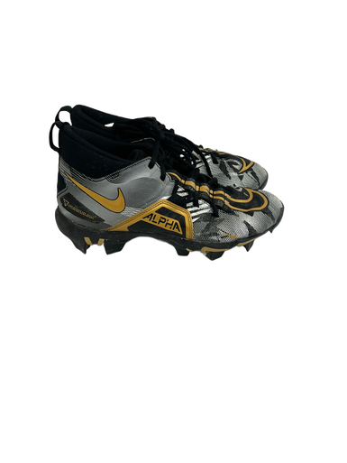 Used Nike ALPHA MENACE Jr FB Cleats Black Junior 06 11692-S000138537