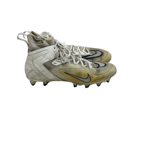 Used Nike ALPHA HUARACHE ELTE LAX Cleats Mens White Senior 10 11692-S000138563