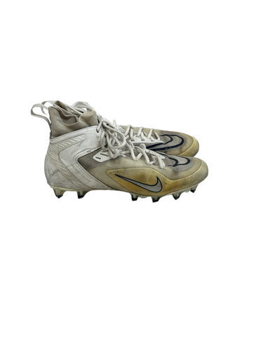 Used Nike ALPHA HUARACHE ELTE LAX Cleats Mens White Senior 10 11692-S000138563