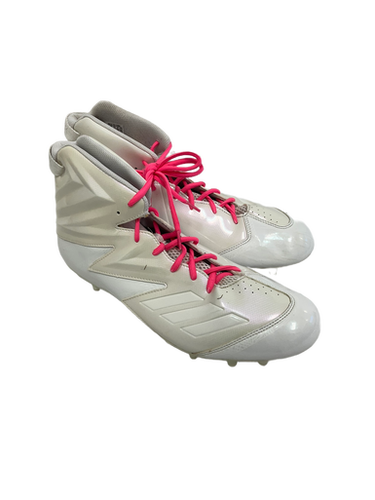 Used Adidas FREAK HIGH Adult FB Cleats White Senior 14 11692-S000138573