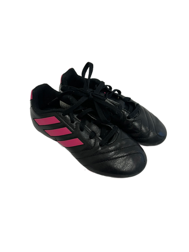 Used Adidas GOLETTO Soccer Cleats Black And Pink Youth 12.0 11692-S000138585