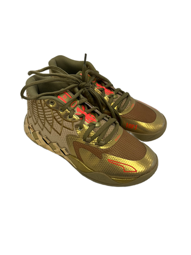 Used Puma GOLDEN CHILD Basketball Shoes M Gold Senior 6.5 11692-S000138598