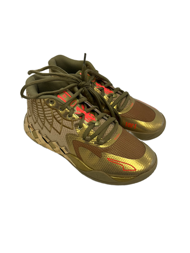 Used Puma GOLDEN CHILD Basketball Shoes M Gold Senior 6.5 11692-S000138598