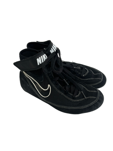 Used Nike SPEED SWEEP Wrestling Shoes Black Junior 04 11692-S000138621