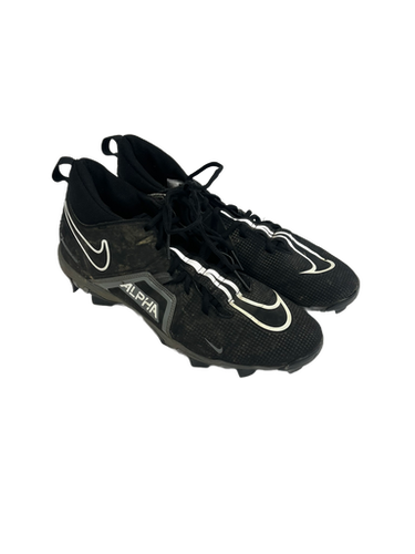 Used Nike ALPHA MENACE SHARK Adult FB Cleats Black Senior 13 11692-S000138633