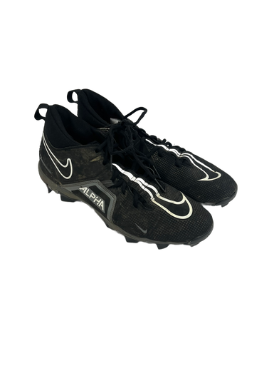 Used Nike ALPHA MENACE SHARK Adult FB Cleats Black Senior 13 11692-S000138633