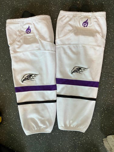 Niagara University Rebirth White Game Socks