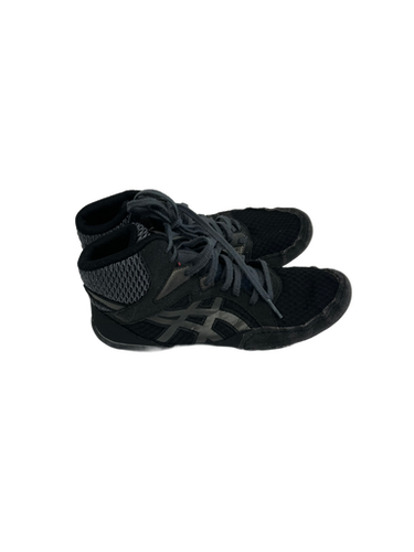 Used Asics SNAPDOWN Wrestling Shoes Black Junior 05 11692-S000138670