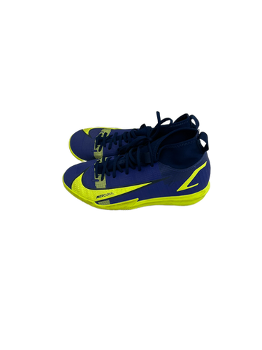 Used Nike MERCURIAL Soccer Indoor Shoes Navy Blue Junior 02.5 11692-S000138674