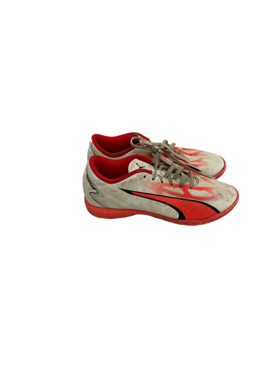 Used Puma ULTRA PLAY IT Soccer Indoor Shoes White And Pink Senior 7.5 11692-S000138678