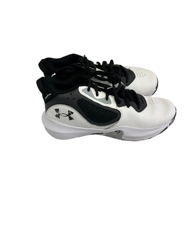 Used Under Armour LOCKDOWN 6 Basketball Shoes Y White Junior 04.5 11692-S000138681
