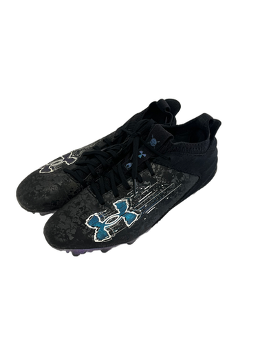 Used Under Armour BLUR SMOKE 2.0 Adult FB Cleats Black Senior 8 11692-S000138702