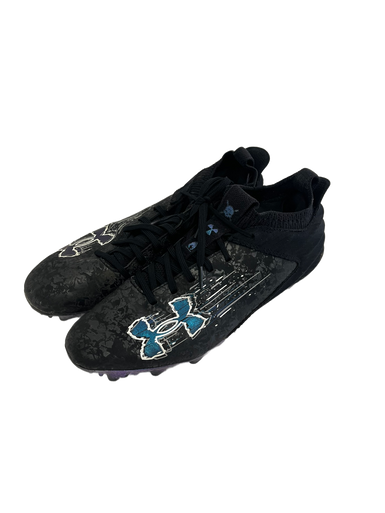 Used Under Armour BLUR SMOKE 2.0 Adult FB Cleats Black Senior 8 11692-S000138702