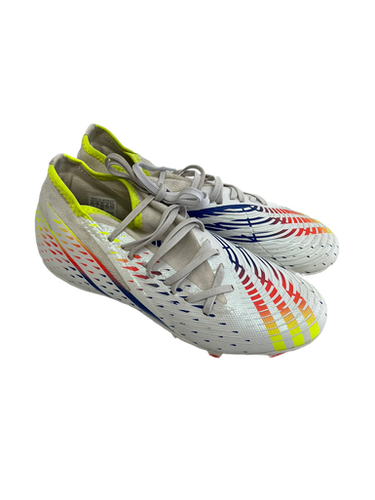 Used Adidas PREDATOR EDGE Soccer Cleats White Senior 7.5 11692-S000138704