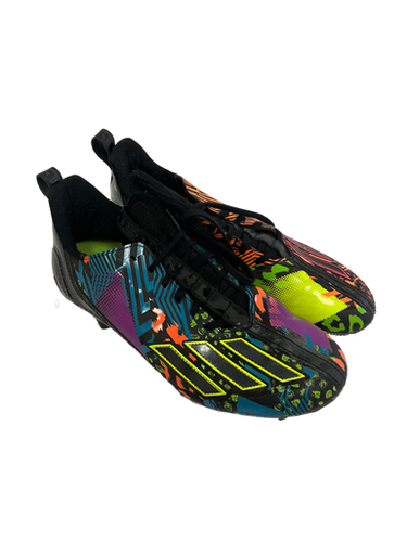 Used Adidas ADIZERO 12.0 MISMATCH Adult FB Cleats Black Senior 8.5 11692-S000138707