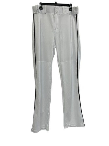 Used Alleson WHITE/BLK OB BB/SB Pant Mens White And Black LG 11692-S000138713