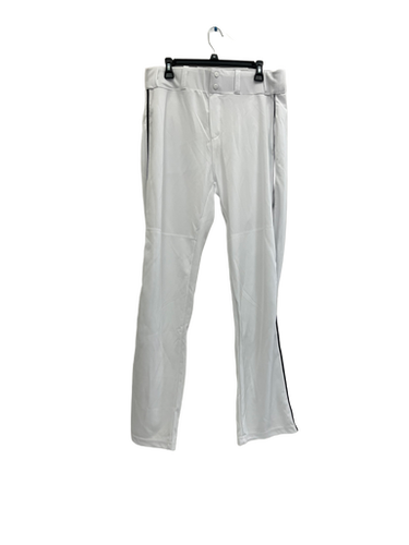 Used Alleson WHITE/BLK OB BB/SB Pant Mens White And Black LG 11692-S000138714