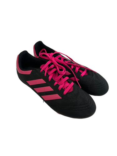 Used Adidas GOLETTO Soccer Cleats Black And Pink Junior 04 11692-S000138720