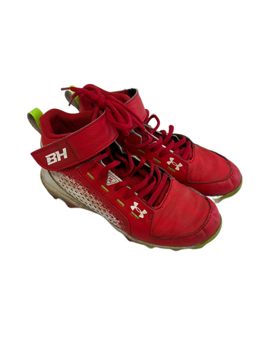 Used Under Armour HARPER BB/SB Cleats Red Junior 04 11692-S000138726