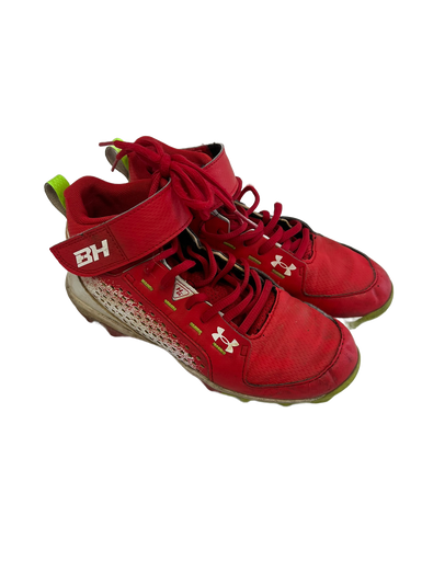 Used Under Armour HARPER BB/SB Cleats Red Junior 04 11692-S000138726