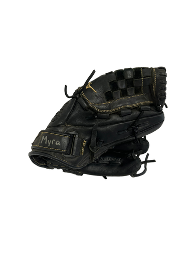 Used Mizuno MVP PRIME RH Throw Fastpitch Gloves Black 12" 11692-S000138735