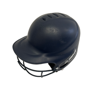 Used RIP-IT HELMET W/ MASK Batting Helmet w/Mask Navy Blue S/M 11692-S000138737