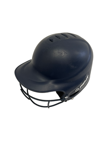 Used RIP-IT HELMET W/ MASK Batting Helmet w/Mask Navy Blue S/M 11692-S000138737