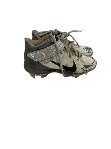 Used Nike TROUT BB/SB Cleats Grey Junior 03.5 11692-S000138128