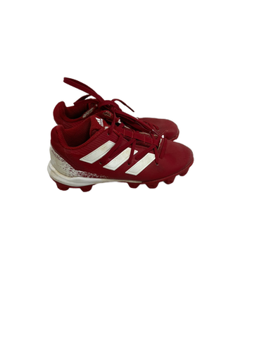 Used Adidas ADIZERO BB/SB Cleats Red Youth 13.0 11692-S000138145