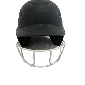 Used Rawlings RCFH Batting Helmet w/Mask Black One Size 11692-S000138147