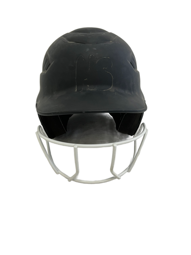 Used Rawlings RCFH Batting Helmet w/Mask Black One Size 11692-S000138147
