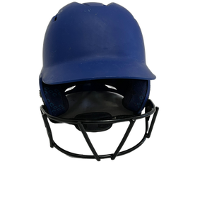 Used Demarini WTD5403ROYH Batting Helmet w/Mask Royal Blue One Size 11692-S000138223