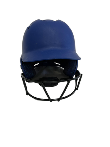 Used Demarini WTD5403ROYH Batting Helmet w/Mask Royal Blue One Size 11692-S000138223