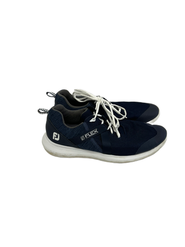 Used Foot Joy FLEX Mens Golf Shoes Navy Blue Senior 11 11692-S000138237