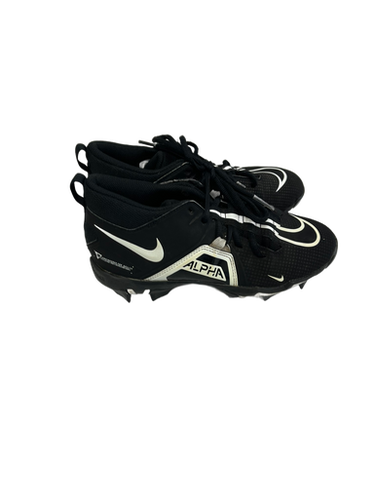 Used Nike ALPHA MENACE 3 Jr FB Cleats Black Junior 05.5 11692-S000138299