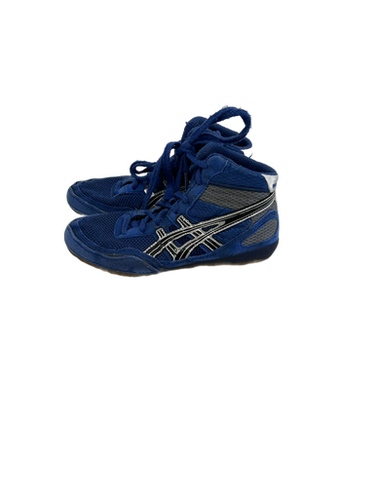 Used Asics MATFLEX Wrestling Shoes Royal Blue Junior 02 11692-S000138020